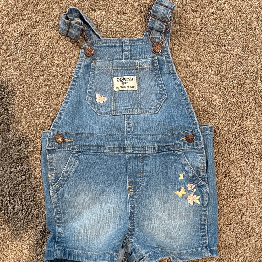 OshKosh B'gosh Kids Blue Short Overalls